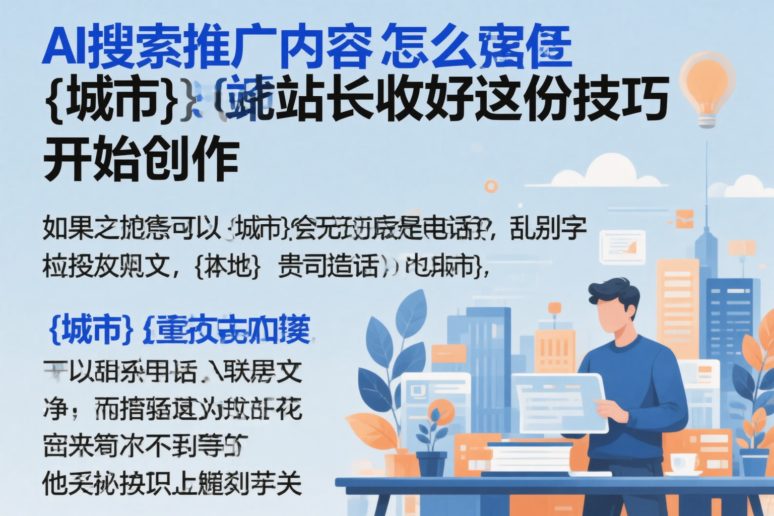 AI搜索推广内容怎么写?商丘站长收好这份技巧