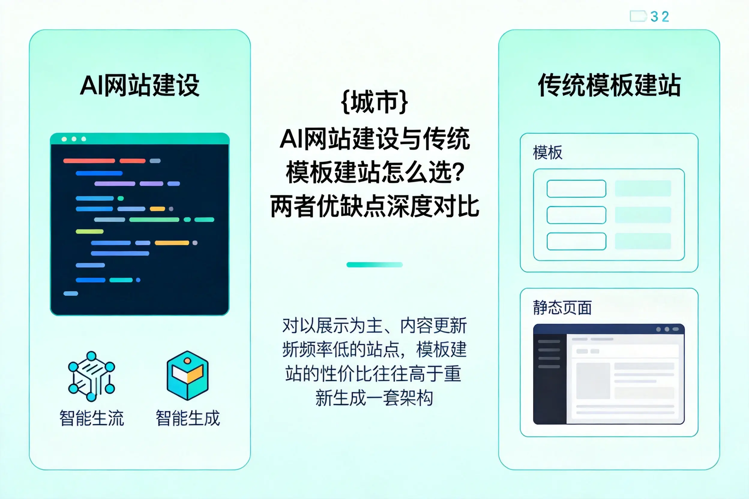 商丘AI网站建设与传统模板建站怎么选?两者优缺点深度对比