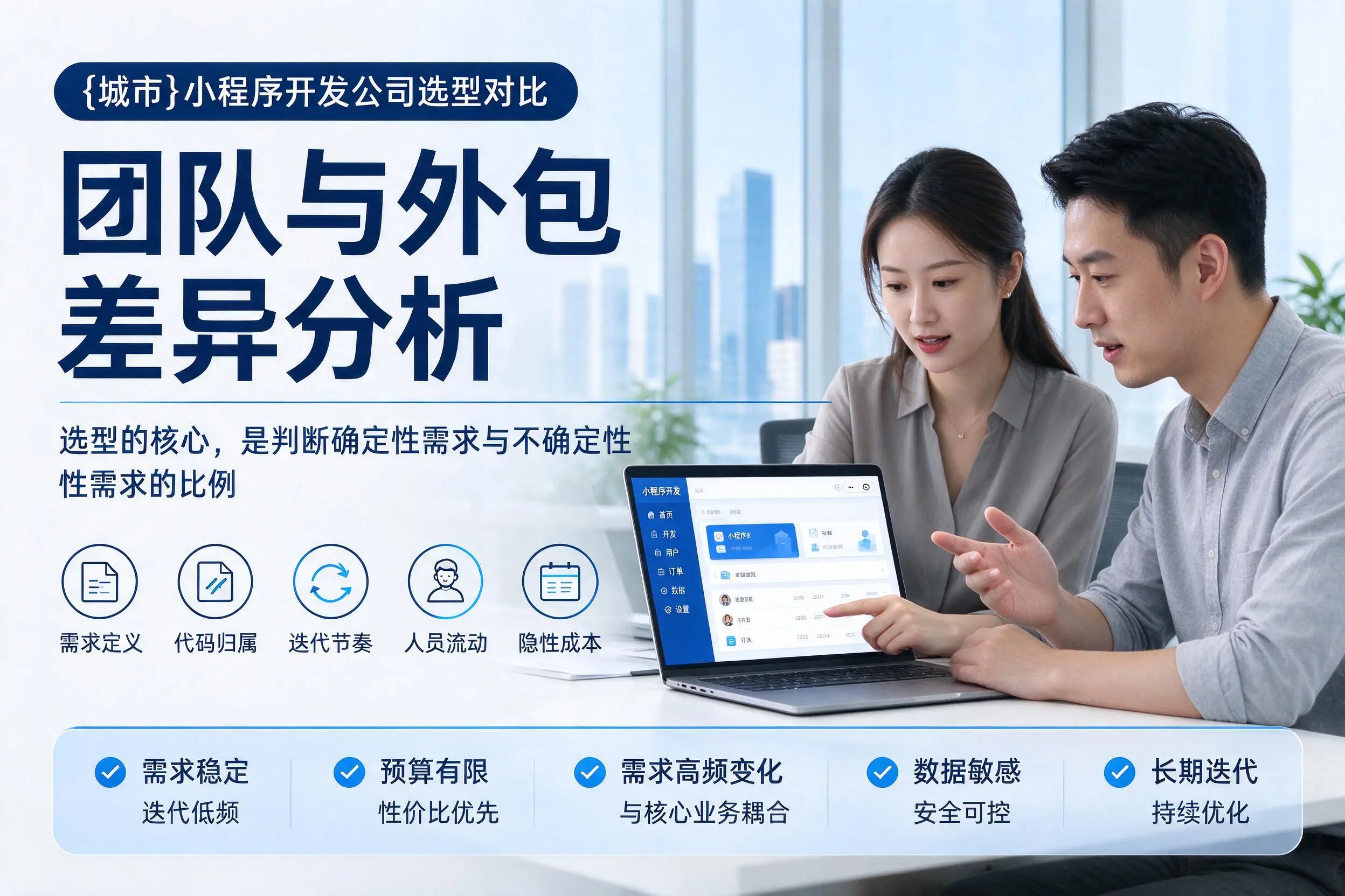 商丘小程序开发公司选型对比:团队与外包差异分析