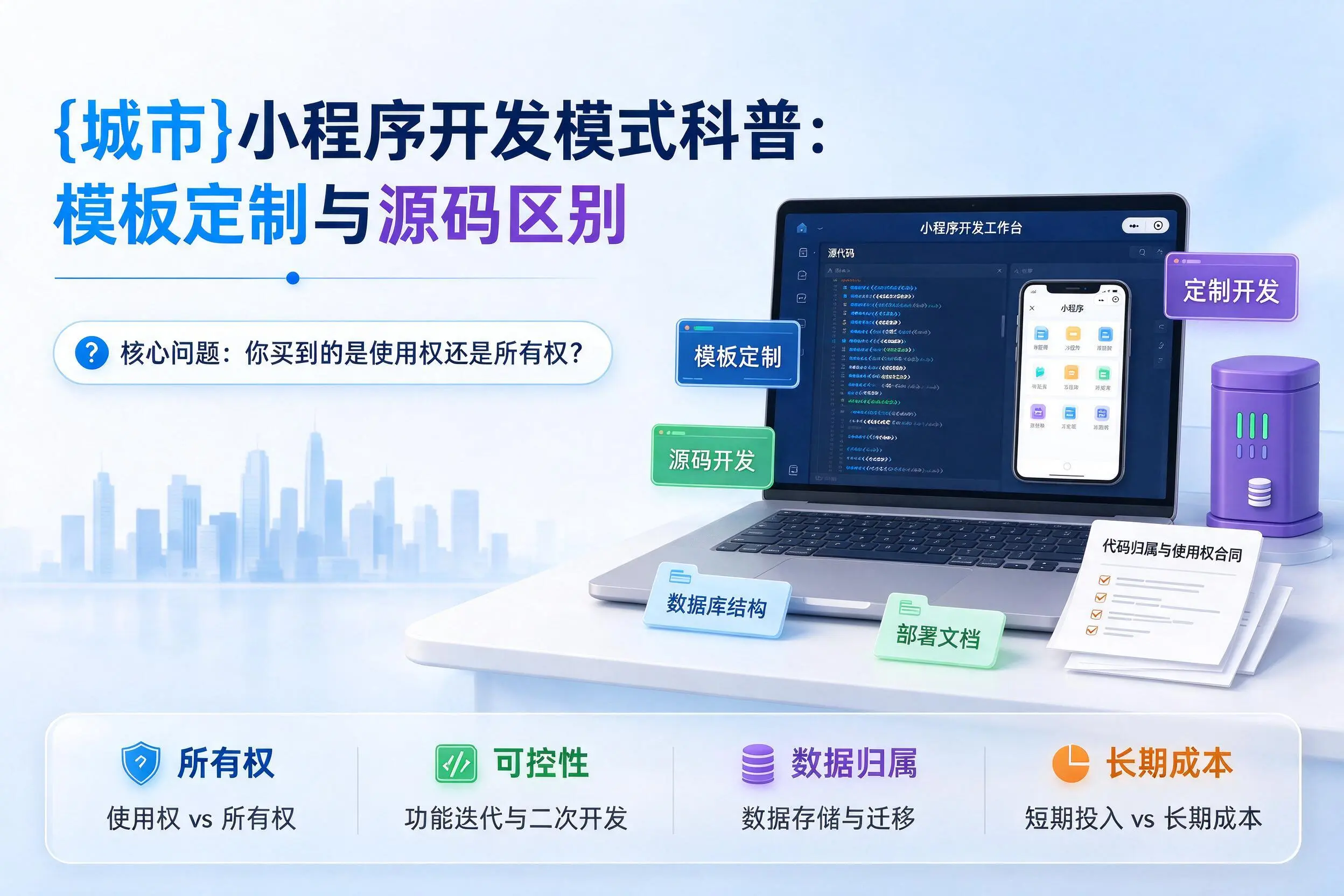 商丘小程序开发模式科普:模板定制与源码区别