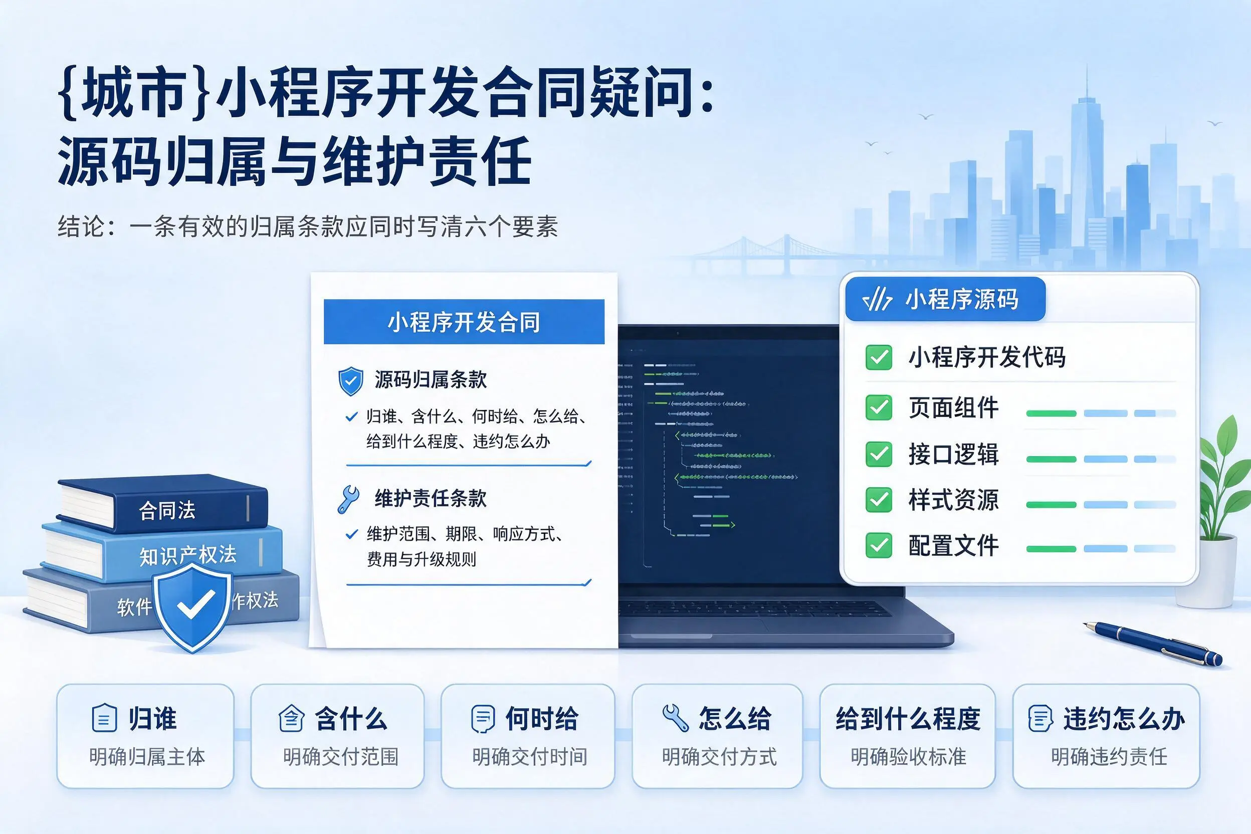商丘小程序开发合同疑问：源码归属与维护责任