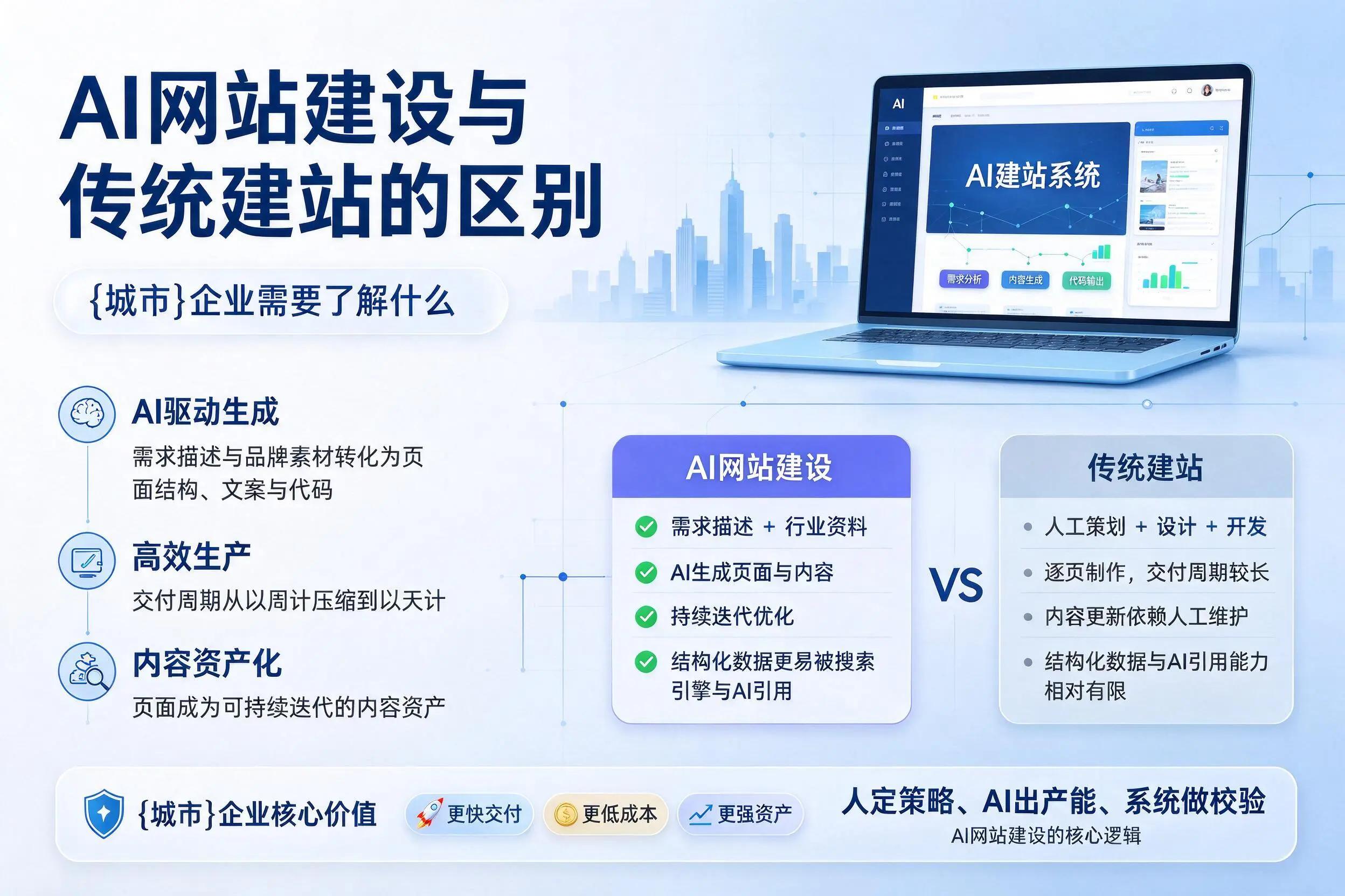 AI网站建设与传统建站的区别,商丘企业需要了解什么