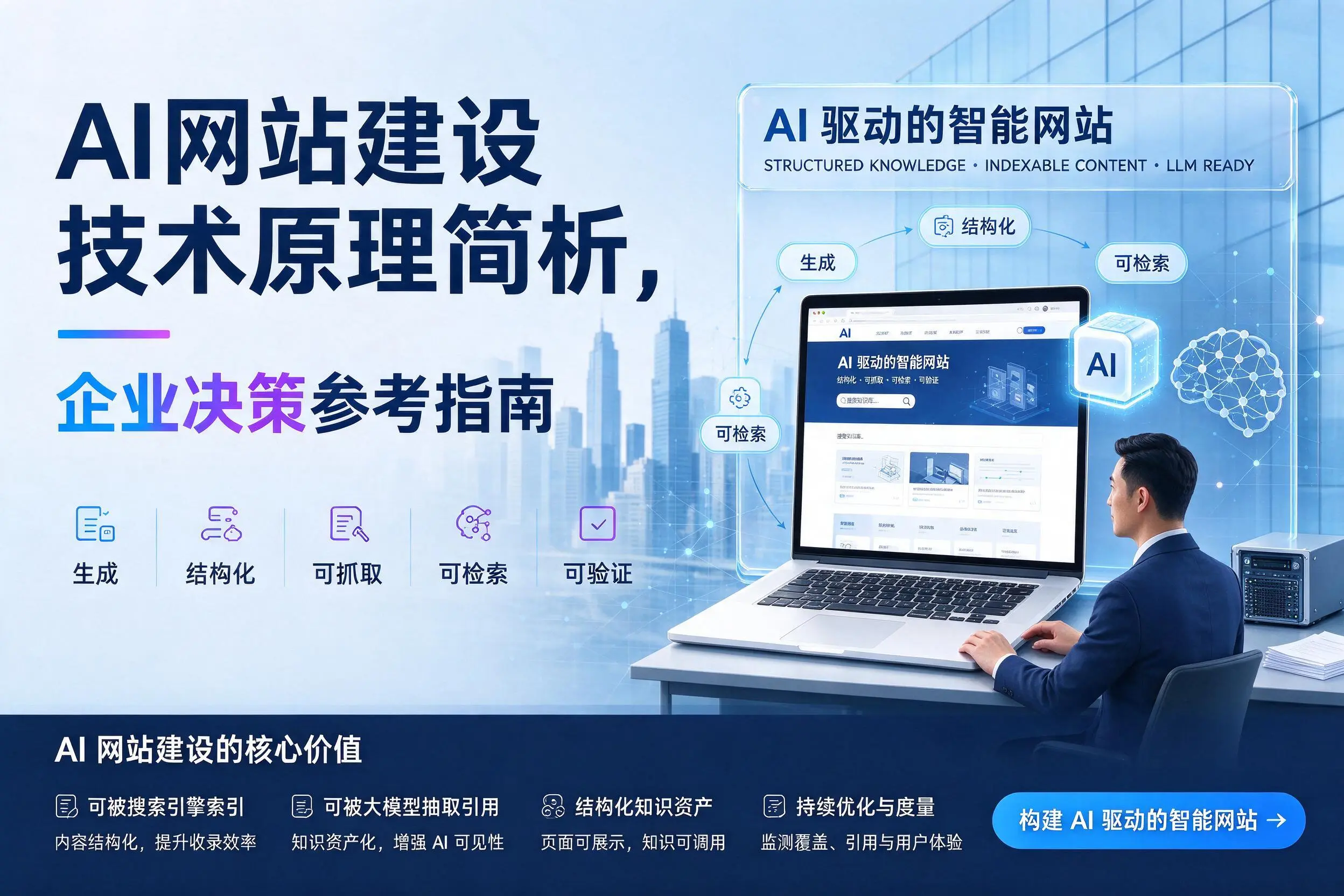 AI网站建设技术原理简析，商丘企业决策参考指南