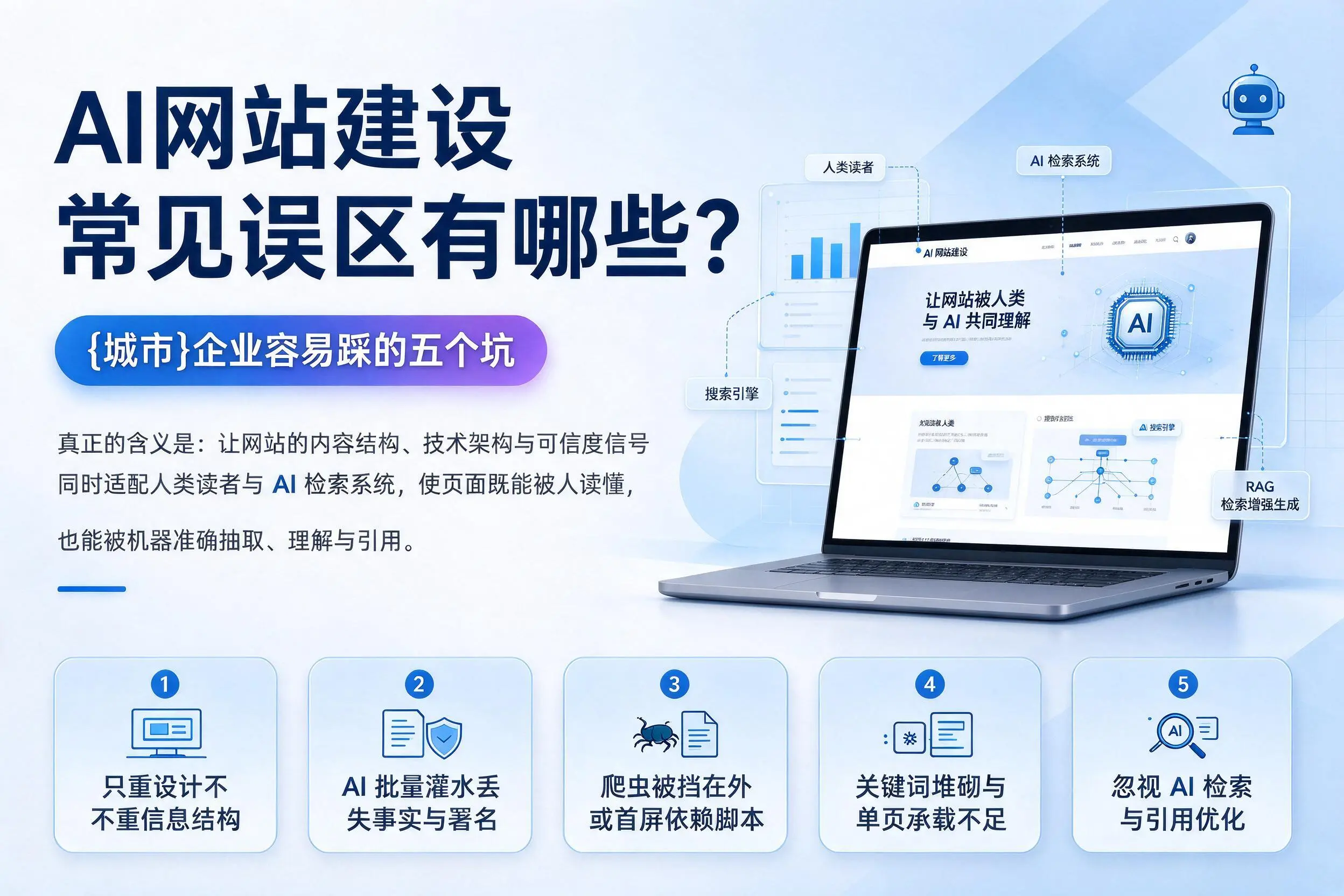 AI网站建设常见误区有哪些?商丘企业容易踩的五个坑