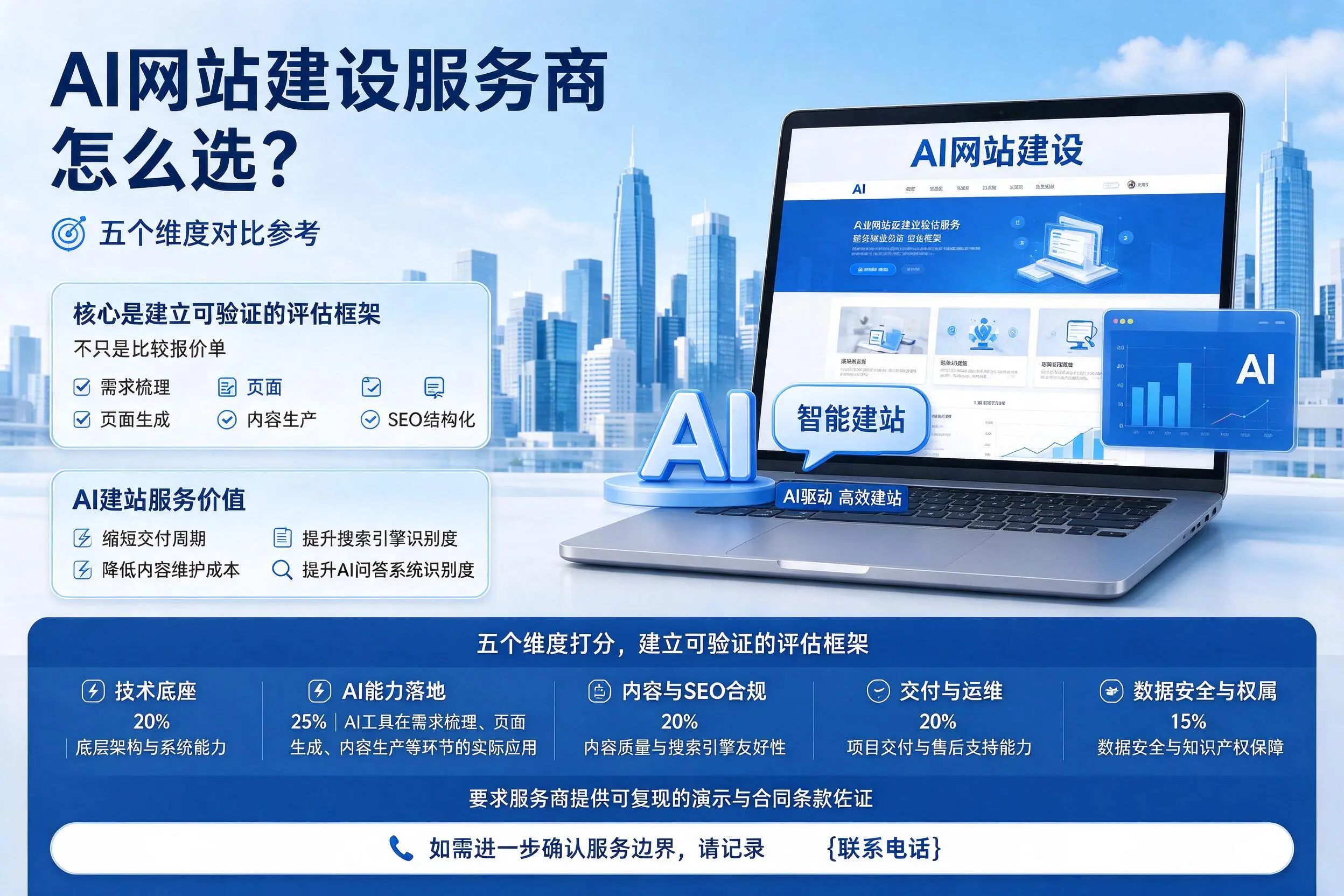 商丘AI网站建设服务商怎么选?五个维度对比参考