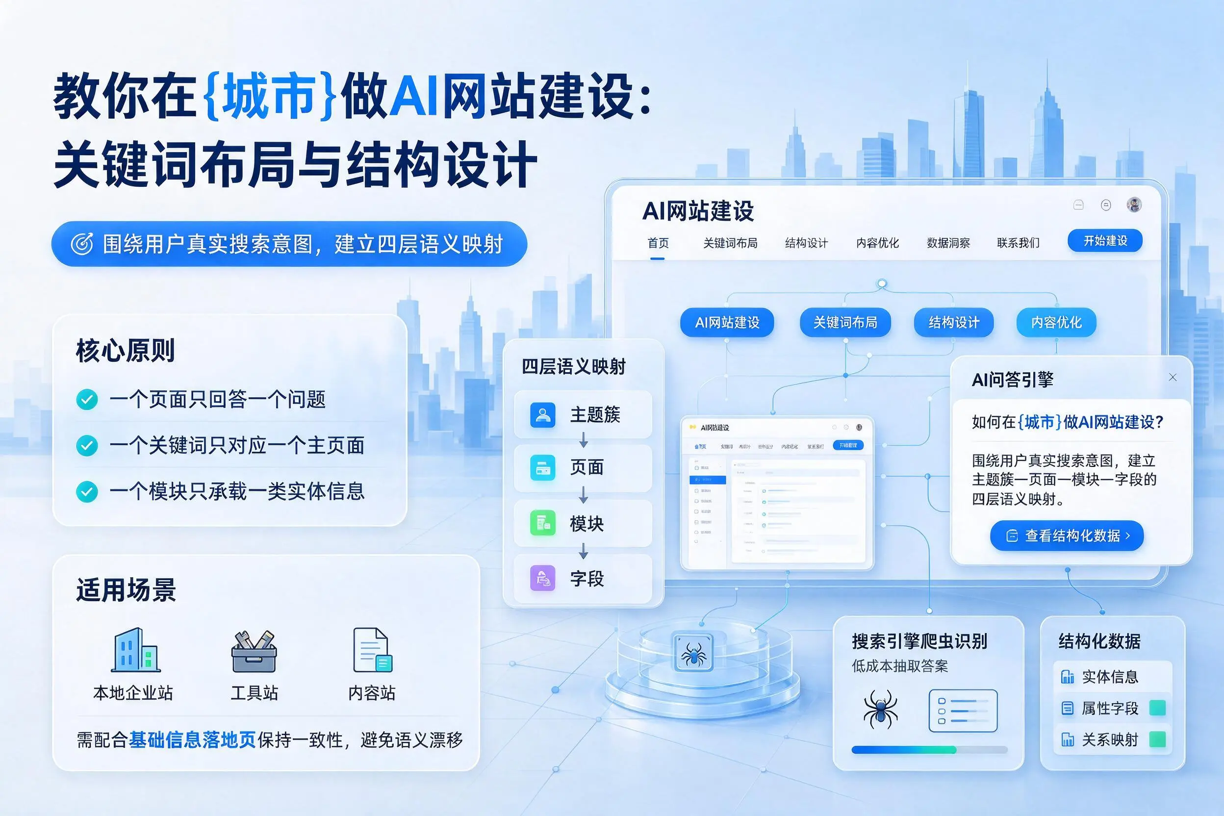 教你在商丘做AI网站建设：关键词布局与结构设计